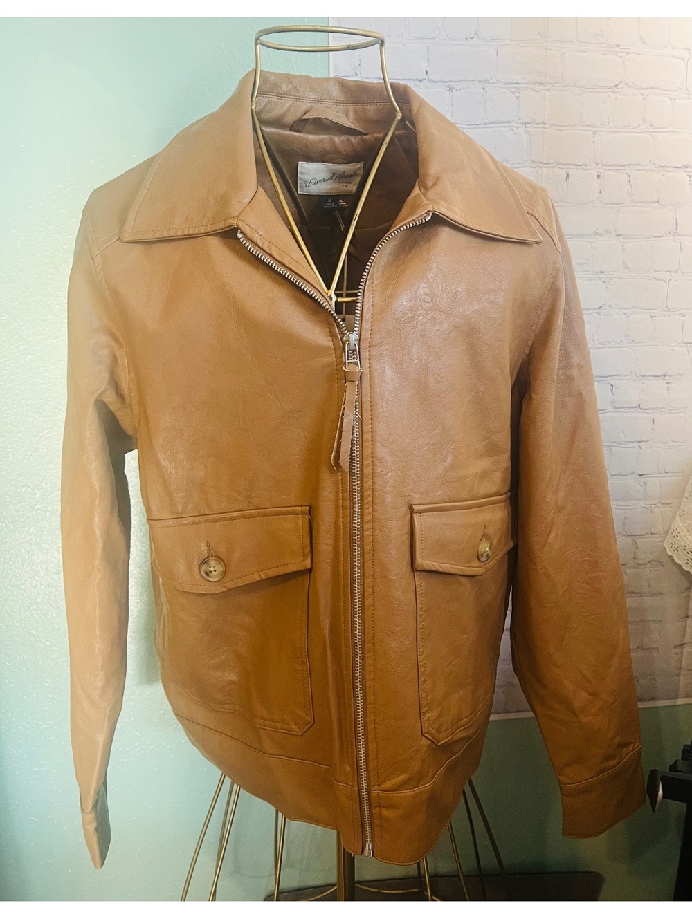 Universal Thread faux leather zip jacket